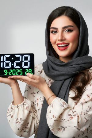 ساعت دیجیتال دیواری و رومیزی  LED مدل 2204